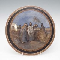 Lot 107 - Prattware Christ plaque.