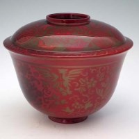 Lot 159 - Bernard Moore vase   painted with a oriental