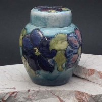 Lot 184 - Moorcroft clematis ginger jar.
