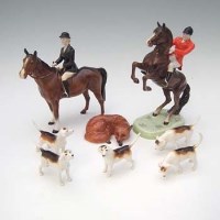 Lot 202 - Beswick eight piece hunt set.