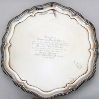 Lot 215 - Silver salver