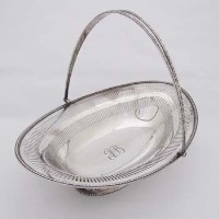 Lot 222 - Silver basket.
