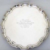 Lot 226 - Silver salver.