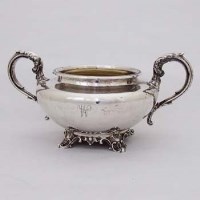Lot 275 - London silver twin handled sucrier