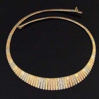 Lot 349 - 18ct gold coloured necklace by Ismail Ali Ahmed