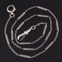 Lot 350 - Platinum necklet chain, 1930's, composed of