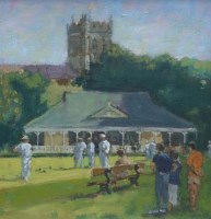 Lot 393 - Anthony Yates, The Pavillion, oil.