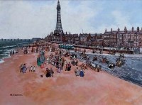Lot 404 - Margaret Chapman, Blackpool, oil.