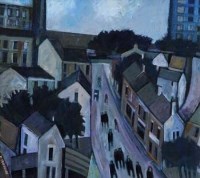 Lot 405 - Peter Stanaway, Mill Town, oil.