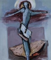 Lot 408 - Tadeusz Was, Dancing, mixed media.
