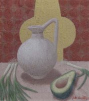 Lot 411 - John Armstrong, Avocado and Jug, oil.