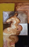 Lot 427 - Geoffrey Key, Nab Figure, oil.