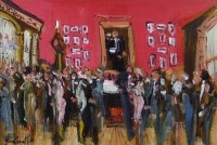Lot 480 - Marie Carroll, The Shelbourne Hotel, Dublin, oil.
