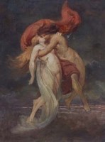 Lot 574 - Ludwig Hofmann-Zeitz, Francesca and Paolo, oil.
