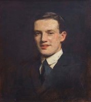 Lot 581 - F.T. Copnall, Male portrait, oil.