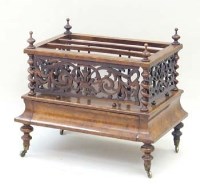 Lot 617 - Victorian rosewood Canterbury