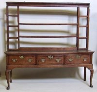 Lot 624 - Oak dresser base or sideboard mid 18th century