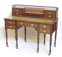 Lot 641 - Late Victorian mahogany desk or dressing table