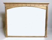 Lot 652 - Over mantle mirror circa 1880