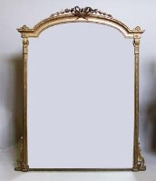 Lot 657 - Large gilt neo-classical over mantel mirror circa 1890