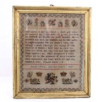 Lot 20 - Victorian sampler.