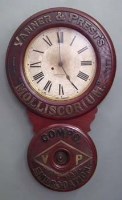 Lot 21 - Vanner & Prest's Molliscorium wall clock.