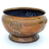 Lot 29 - Keswick copper jardiniere by W H Mawson.