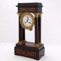 Lot 33 - Four pillar 8 day 19th century mantel clock.