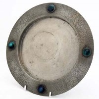 Lot 57 - Civic pewter plate.