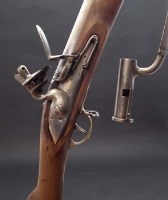 Lot 113 - Sharpe's film prop Brown Bess and bayonet.