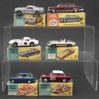 Lot 132 - Six Corgi boxed cars