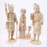 Lot 180 - Three Japanese okimonos