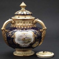 Lot 290 - Coalport pot pourri vase.
