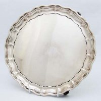 Lot 394 - Silver Salver.