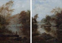Lot 797 - Tom Seymour, On the Wharfe, oil (2).