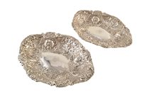 Lot 20 - Two matched silver trays, marks for Charles Stuart Harris, London, 1890, weight approximately 17.43ozt.