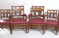 Lot 944 - Oak drawing room suite circa 1900