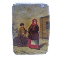 Lot 35 - Russian snuff box 19th Century.
