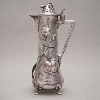 Lot 43 - WMF plated lidded ewer