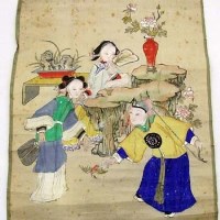 Lot 117 - Four Chinese paintings w/c (4).