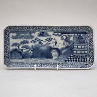 Lot 120 - Chinese rectangular dish.