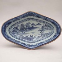 Lot 126 - Chinese blue and white dish.