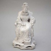 Lot 158 - Minton figure of Hannah Moore.