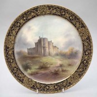 Lot 164 - Royal Worcester plate signed J Stinton.