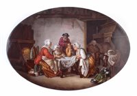 Lot 159 - Sevres style oval plaque
