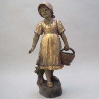 Lot 198 - Goldscheider figure of a girl