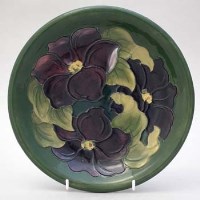 Lot 210 - Moorcroft clematis plate.