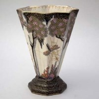 Lot 213 - Crown Devon vase.