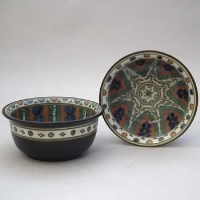 Lot 231 - Two gouda bowls.
