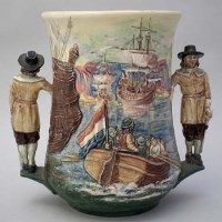Lot 235 - Royal Doulton limited edition loving cup.